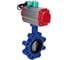 Затвор дисковый DN.ru QT450-304-NBR-2W-Fb-H Ду80 Ру16 LUG, пневмопривод DA-083, магнитный переключатель МППП-200 D050-86203 1