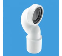 Колено для унитаза McAlpine ф110 выход гладкий Дн=110мм MRWC15P