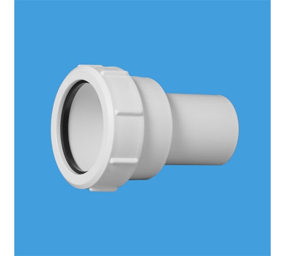 Переходник трубный McAlpine компресс. Дн=40ммхДу=50мм цвет-белый 40X50-WH 1
