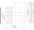 Труба фановая McAlpine c 20мм смещением (116мм) MRWC-MAC4 2
