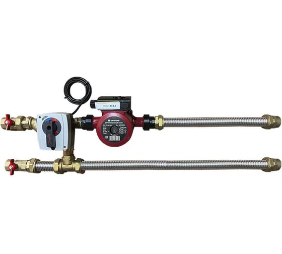 Смесительный узел с гибкими подводками Waer MIX(D) 40-1.6 1