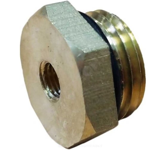 Футорка латунная АПОГЕЙ G1/2НР-G1/4ВР с резиновым кольцом под манометр (2 шт) 311013 1