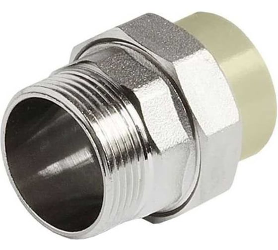 Муфта комбинированная Damento разъёмная нар.рез. 50х2 серый (2/32) 996081 1