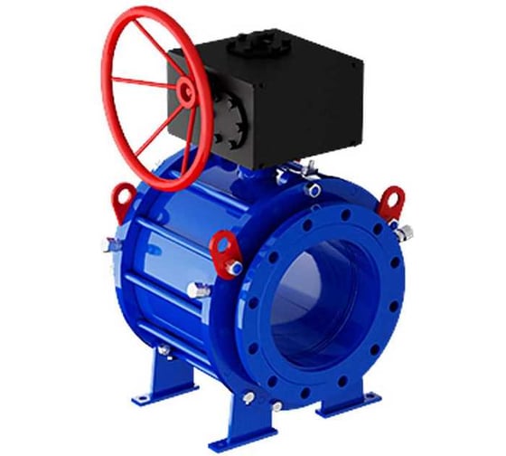 Кран шаровой разборный фланцевый Маршал СФ.00.3 DN250 PN16 с редуктором АМ-00000284 1