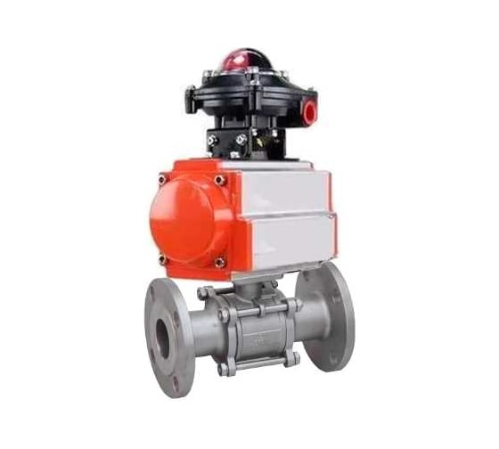 Кран шаровой DN.ru КШФПТ 304.180 Ду50 Ру40 пневмопривод SA-083, БКВ LSB-210 D160-72725 1