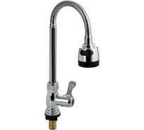 Кран на одну воду BRIMIX с гибким изливом, с двухрежимным аэратором, металлокерамика, из высокопрочного АБС пластика, цвет ХРОМ 6635