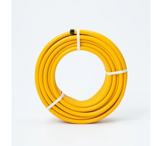 Труба гофрированная KOFULSO нержавеющая сталь отожженная с полиэтиленовым покрытием 25ПМ желтая (бухта 5м) 25ПМ/5 (ж) 1