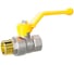 Кран шаровой LD Pride латунный 47.50.В-Н.Р GAS Ду 50 Ру 25 рычаг с биркой LD 47.122.2.50.M02 GAS 1