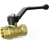 Кран шаровой LD Pride латунный для манометра 44.15.В-В.2М.Р Ду 15 Ру 40 рычаг с биркой LD 44.393.15