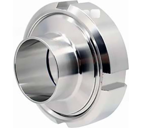 Муфта молочная в сборе DN.ru ММ-304-Silicon Ду100 Ру10 под приварку, корпус пищевая нержавеющая сталь AISI 304 D270-19424 1