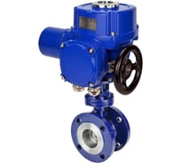 Затвор дисковый DN.ru с тройным эксцентр. WCB-304-M-F-ISO Ду150 Ру25 фланцевый, электропривод QT-W(M)-120 220В D050-87308