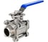 Кран шаровой DN.ru 316-316-PTFE-FP-W-ISO-H WDVF Ду40 Ру40, с рукояткой, ISO-фланцем D160-73168 1
