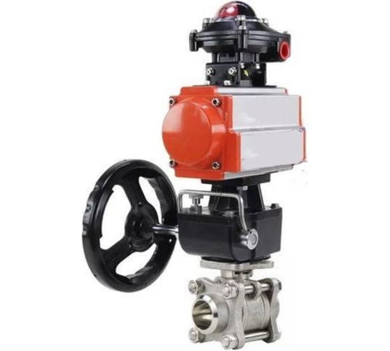 Кран шаровой DN.ru КШПП 316.200-ISO Ду80 Ру25, пневмопривод DA-105, БКВ LSB-210, дублёр HDM-3 D160-74423 1