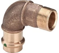 Угловой переход Viega Sanpress c SC-Contur 90 градусов, 28x1 НР 118730