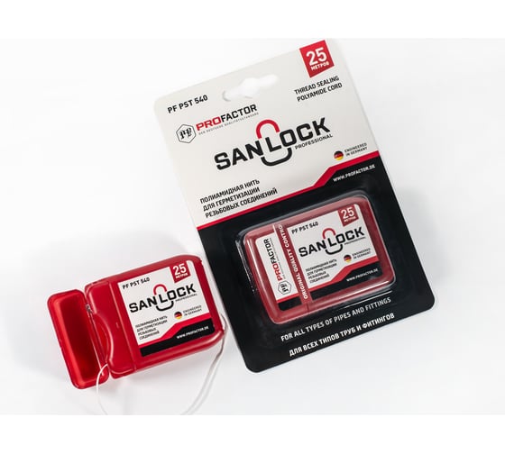 Нить для герметизации PROFACTOR PF SAN-LOCK Professional с силиконом 25м PF PST 540