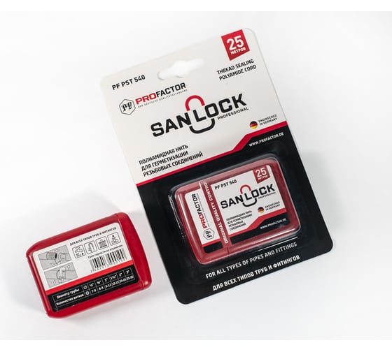 Нить для герметизации PROFACTOR PF SAN-LOCK Professional с силиконом 25м PF PST 540