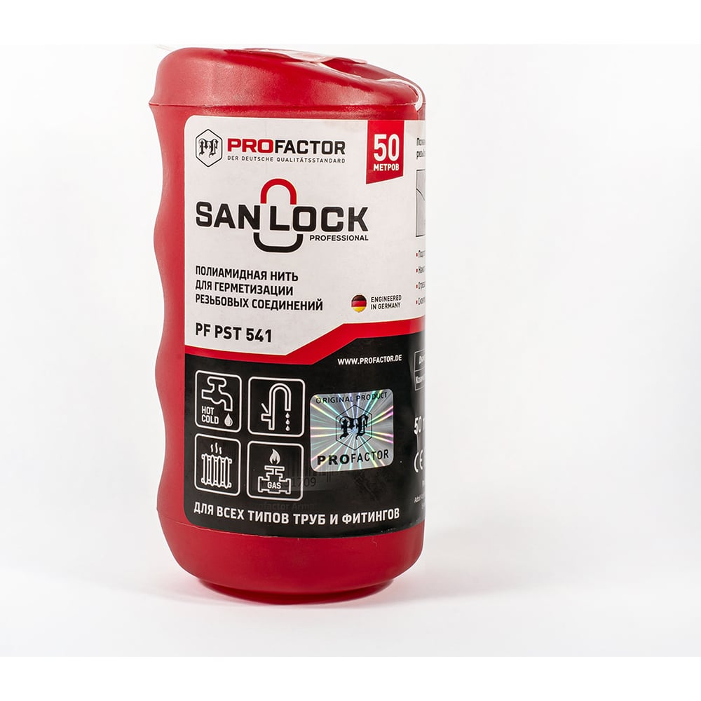 Нить для герметизации PROFACTOR PF SAN-LOCK Professional с силиконом 50 ...