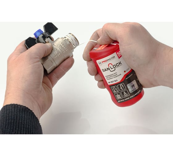 Нить для герметизации PROFACTOR PF SAN-LOCK Professional с силиконом 50 м PF PST 541