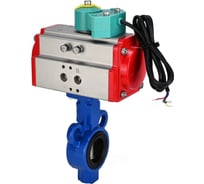 Затвор дисковый DN.ru AL-316L-EPDM Ду32 Ру16, пневмопривод DA-065, магнитный переключатель МППП-200 D050-85838