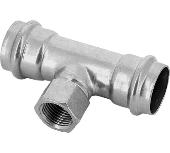 Пресс-тройник Kromwell из нержавеющей стали, с переходом на внутреннюю резьбу, 35х3/4х35 KW.SP932350535 1