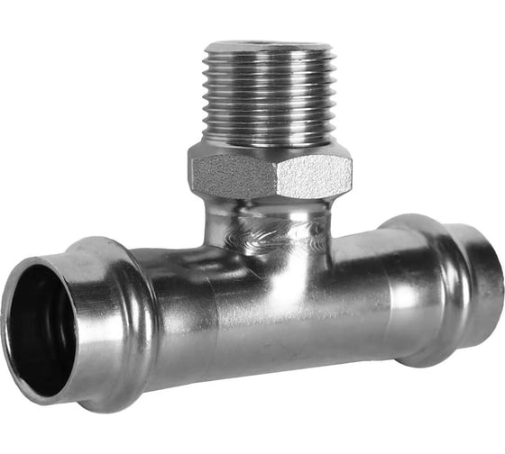 Пресс-тройник Kromwell из нержавеющей стали, с переходом на наружную резьбу 54x1 1/4x54, KW.SP933540754 1