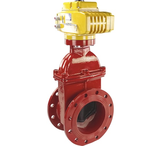 Задвижка DN.ru 30ч939р с обрезиненным клином GGG50-EPDM-F4-RED Ду200 Ру16 с электроприводом MT-200 220В D040-00745