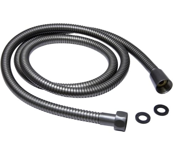 Шланг душевой MIXLINE 150 см имп/кон, EPDM, нерж.сталь графит MIX-2-150 коробка 557325 1