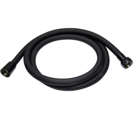 Шланг душевой MIXLINE 175 см имп/кон, силиконовый, черный матовый MIX-7-175 ЛЮКС блистер 557330 1