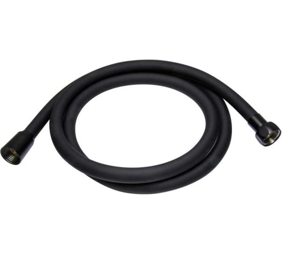 Шланг душевой MIXLINE 200 см имп/кон, силиконовый, черный матовый MIX-7-200 ЛЮКС блистер 557331 1