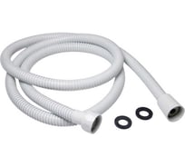 Шланг душевой MIXLINE 200 см имп/кон, EPDM, нержавеющая сталь, белый матовый MIX-2-200 коробка 557324