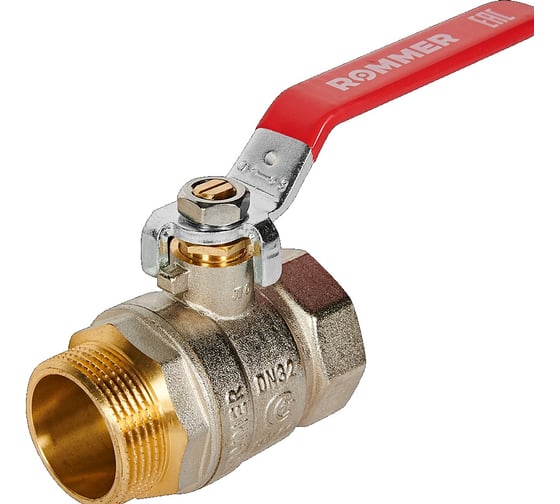 Кран шаровой ROMMER ВР/НР, ручка рычаг 1 1/4 RBV-0002-2210332 RG00938RJN8N0D 1