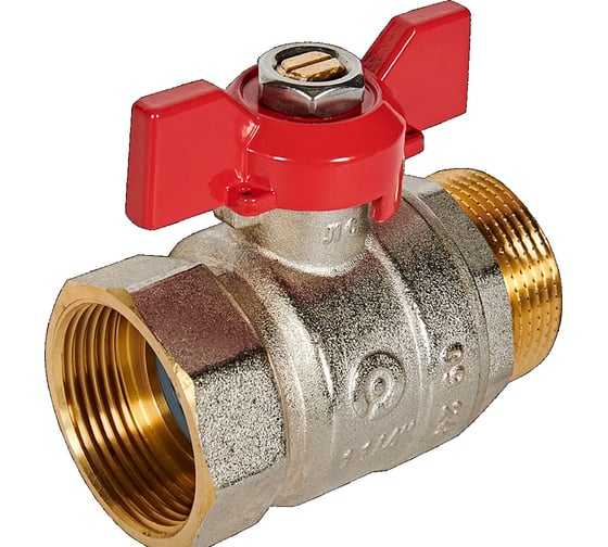 Кран шаровой ROMMER ВР/НР, ручка бабочка 1 1/4 RBV-0004-2210232 RG00938RJNAL11 1