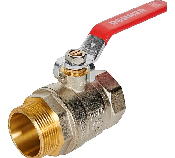 Кран шаровой ROMMER ВР/НР, ручка рычаг 1 1/2 RBV-0002-2210340 RG00938RJN8T0G 1