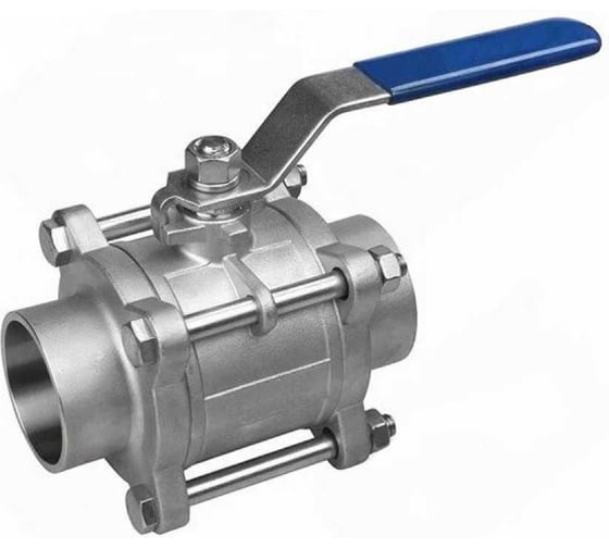 Кран шаровой нержавеющий 3-составной АТКА КШ40-003 Ду15 Ру40 под приварку 1017010401 1