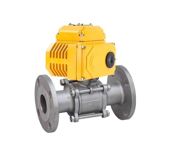 Кран шаровой DN.ru КШФПТ 316.180 Ду80 Ру25 электропривод 010 24В D160-72006 1