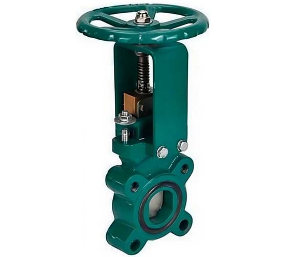 Задвижка шиберная DN.ru GGG40-304-EPDM-2W-Fb-S Ду150 Ру10 двусторонняя, шток невыдвижной, штурвал, WENZ D040-10262 1