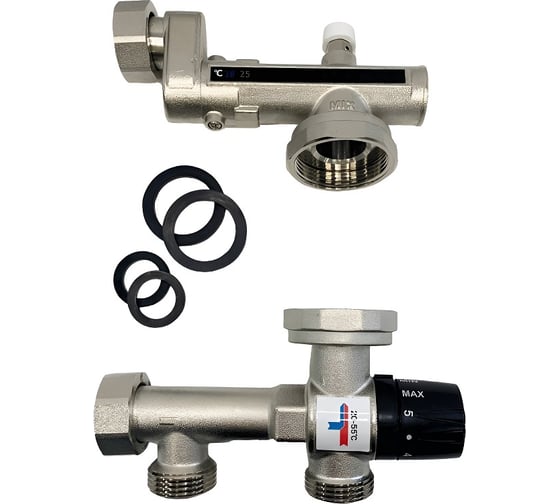 Узел смешения WaaG MIX, с термосмесителем, DN25, 12,5 кВт WG.MIX.1.130 1