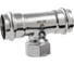Пресс-тройник NEWKEY ПР/ВР/ПР нержавеющий, AISI304 22mm x 3/4 x 22mm, CF8, PN16 NK-PTmM22*20*22/4 1
