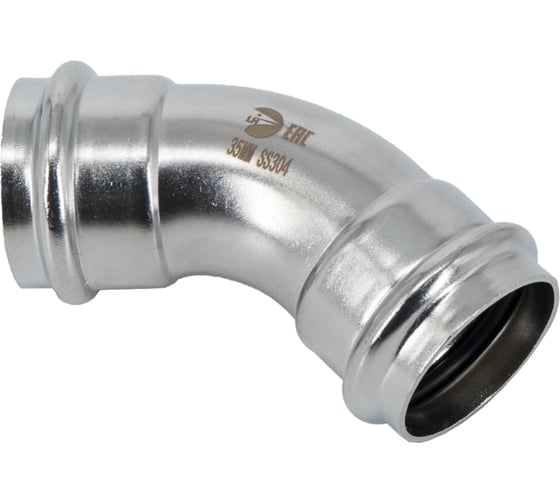 Пресс-отвод NEWKEY однораструбный 45 нержавеющий, AISI304 35mm, CF8, PN16 NK-FEPE45_35/4 1