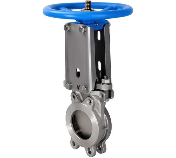 Задвижка шиберная DN.ru 304-304-M-1W-Fb-S Ду150 Ру10 односторонняя, шток невыдвижной, штурвал, WENZ D040-10279 1