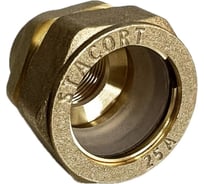 Муфта внутренняя STACORT SF25x3/4''MR (мама)-для гофрированной трубы 25А  из нержавеющей стали SF25-34MR