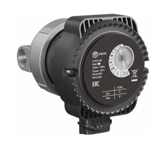 Насос циркуляционный для ГВС KRATS с кабелем K-RS3-9W 1