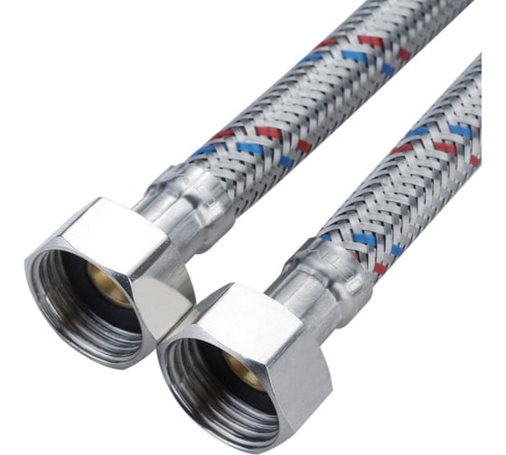 Подводка для воды СТМ нейлон 1/2 гайка/гайка 80 cм NCWFHF080 1