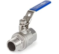 Кран шаровый двухсоставной TITAN LOCK НР-ВР, резьба BSP 1, нерж, 304, уплотнение, PPL, TL100BVC-FM-PPL