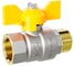 Кран шаровой латунный LD Pride 47.25.В-Н.Б GAS Ду 25 Ру 40 бабочка с биркой LD 47.362.25 1
