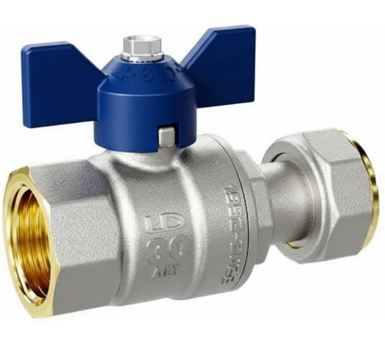 Кран LD Pride 47.20.В-НкГк.Б (blue) с накидной гайкой LD 47.396.20 B 1