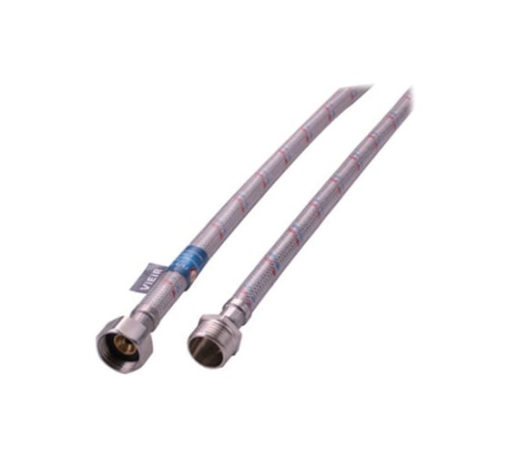 Гибкая подводка ViEiR 30см 2шт для воды усиленная из нержавеющей стали 1/2 гайка – 1/2 штуцер BZEW30 1