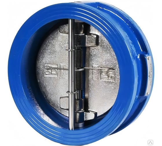 Клапан обратный двухстворчатый межфланцевый ХК Ду100 Ру16 106100558 1