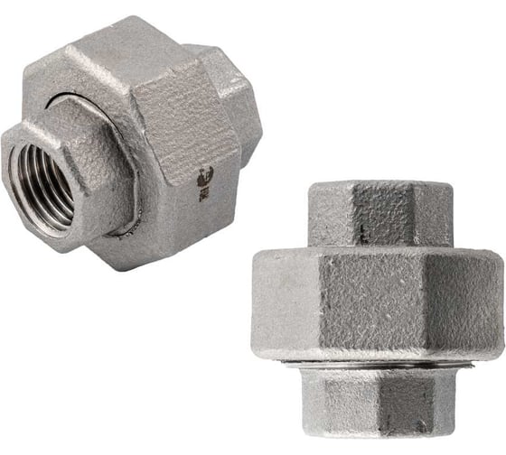 Американка NEWKEY вр/вр, нержавеющая, AISI304 DN 8 (1/4), (CF8), PTFE, PN16, набор 2 шт BAV2-NK-ADD8/4 1