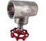 Вентиль запорный муфтовый NEWKEY нержавеющий, AISI304 DN50 (2), (CF8), PN14 NK-ZSm50/4 6